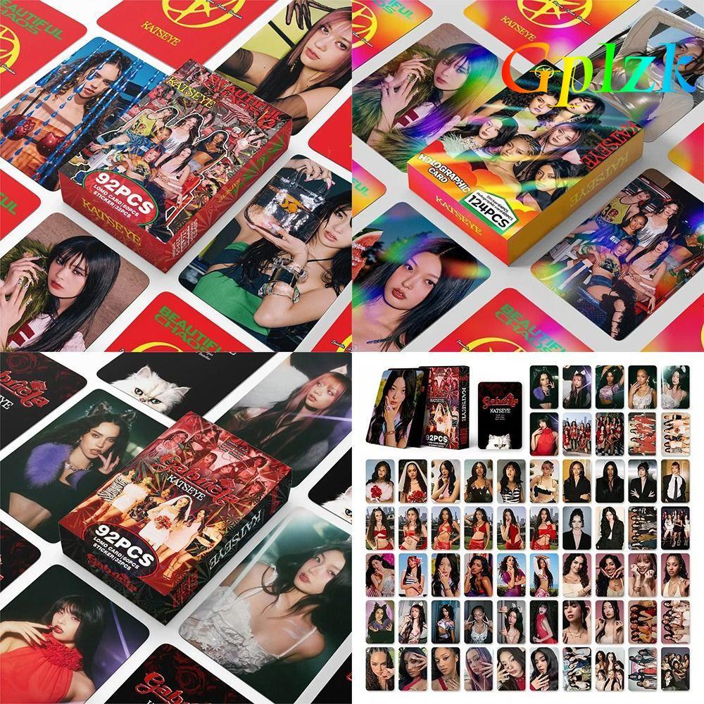 GPLZK 92/124 ชิ้น KATSEYE การ์ดรูปถ่าย Lomo, LARA DANAELA BEAUTIFULCHAOS KATSEYE อัลบั้มการ์ด LOMO, 
