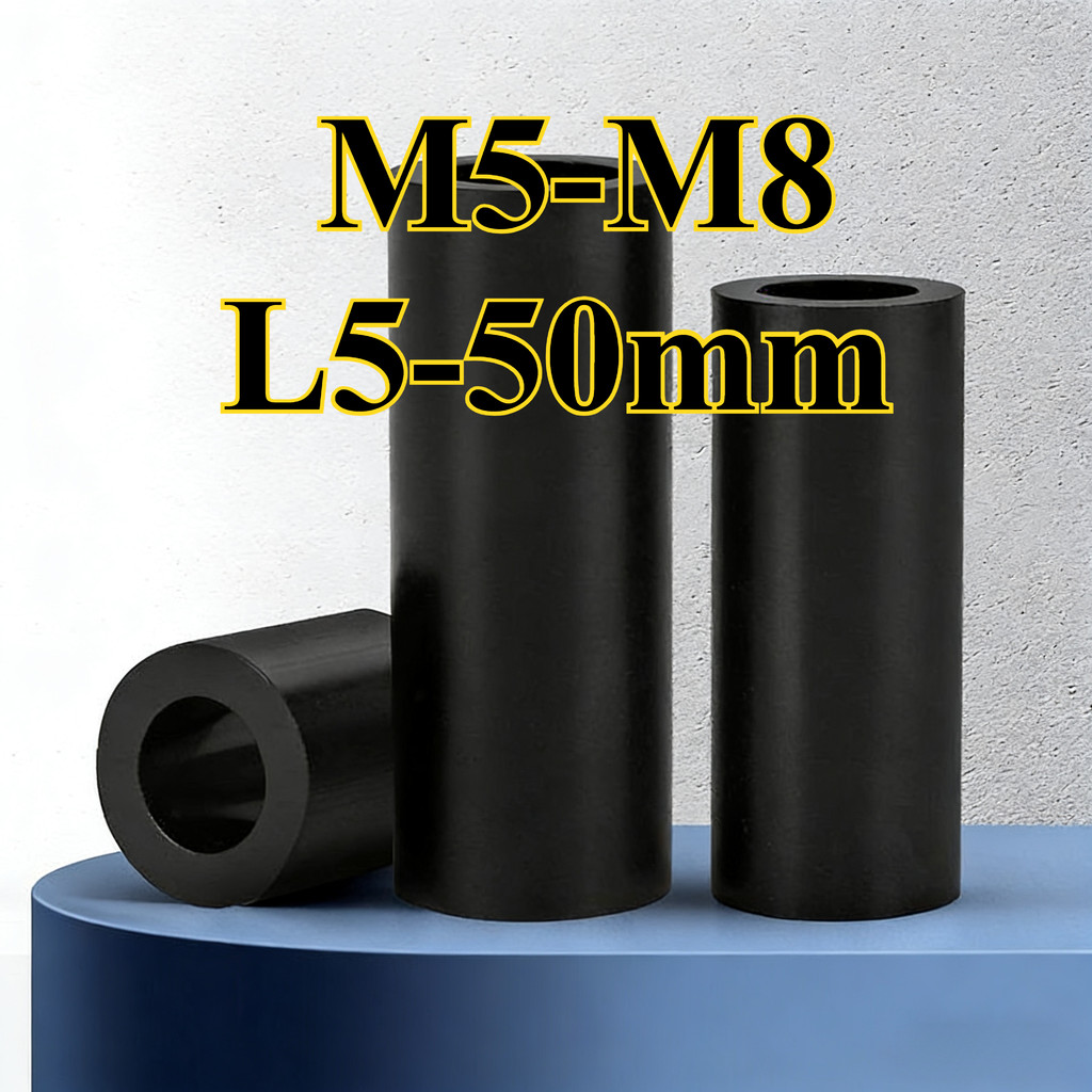 คอลัมน์แยก ABS สีดําผ่านคอลัมน์แขนไนลอน, คอลัมน์แยกฉนวน M5/M6/M8 12YDD-MB
