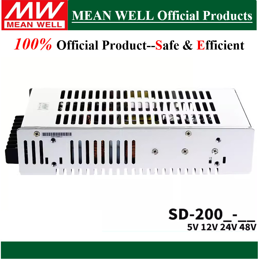 Original Mean Well 200W SD-200B-5 SD-200B-12 SD-200B-24 SD-200B-48 SD-200C-5 SD-200C-12 SD-200C-24 S