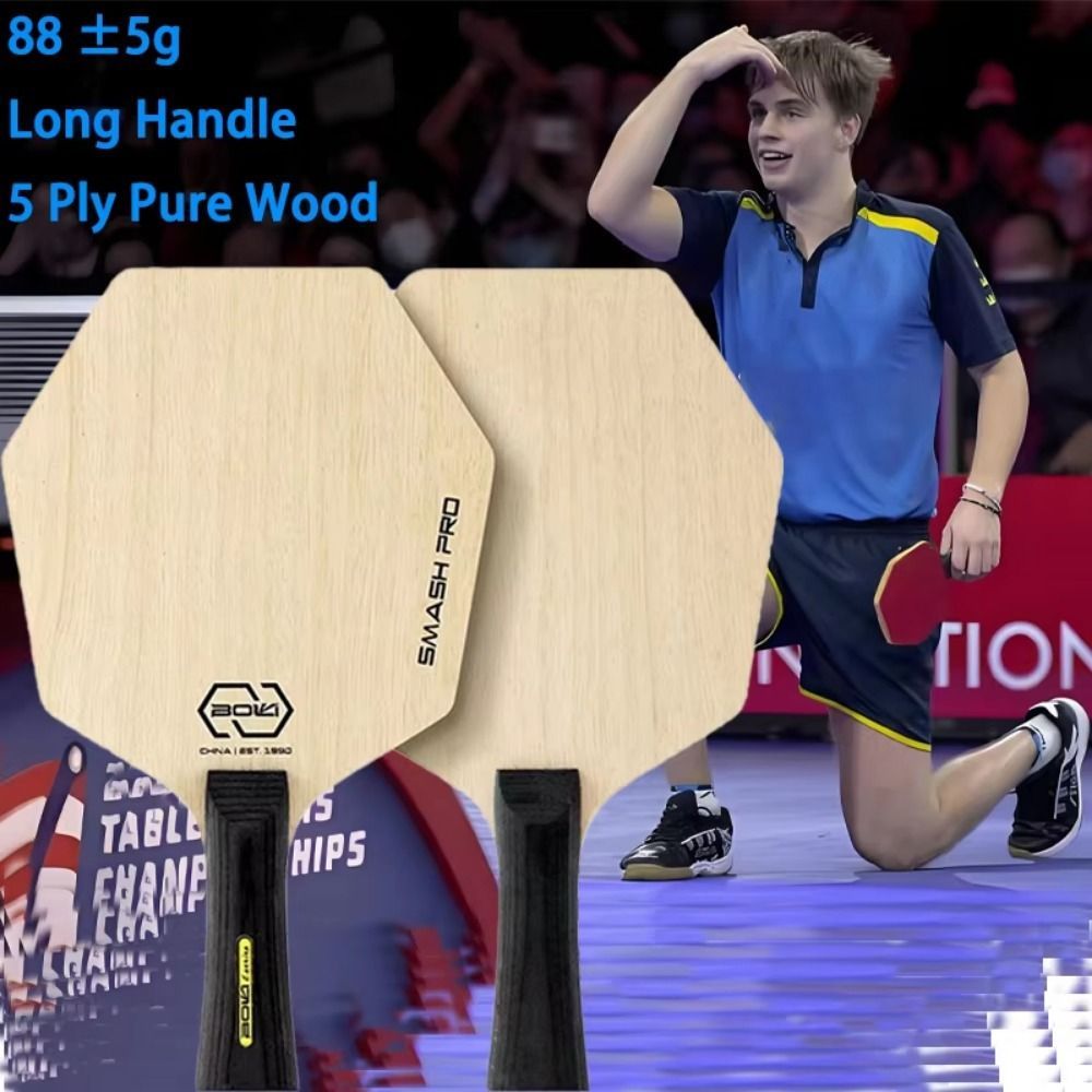 1pc New 5Ply Table Tennis Paddle Hexagon Professional Table Tennis Racket Pure Wood High Quality Tab
