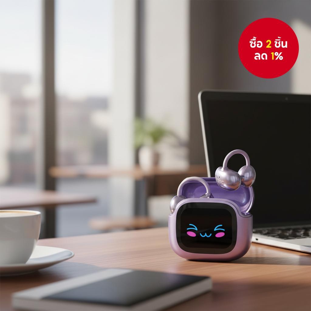 หูฟังบลูทูธ HTC NE32 AI Translation TWS Bluetooth 6.0 คุณภาพเสียง HiFi กันน้ํา IPX5 เปลี่ยนวอลเปเปอร