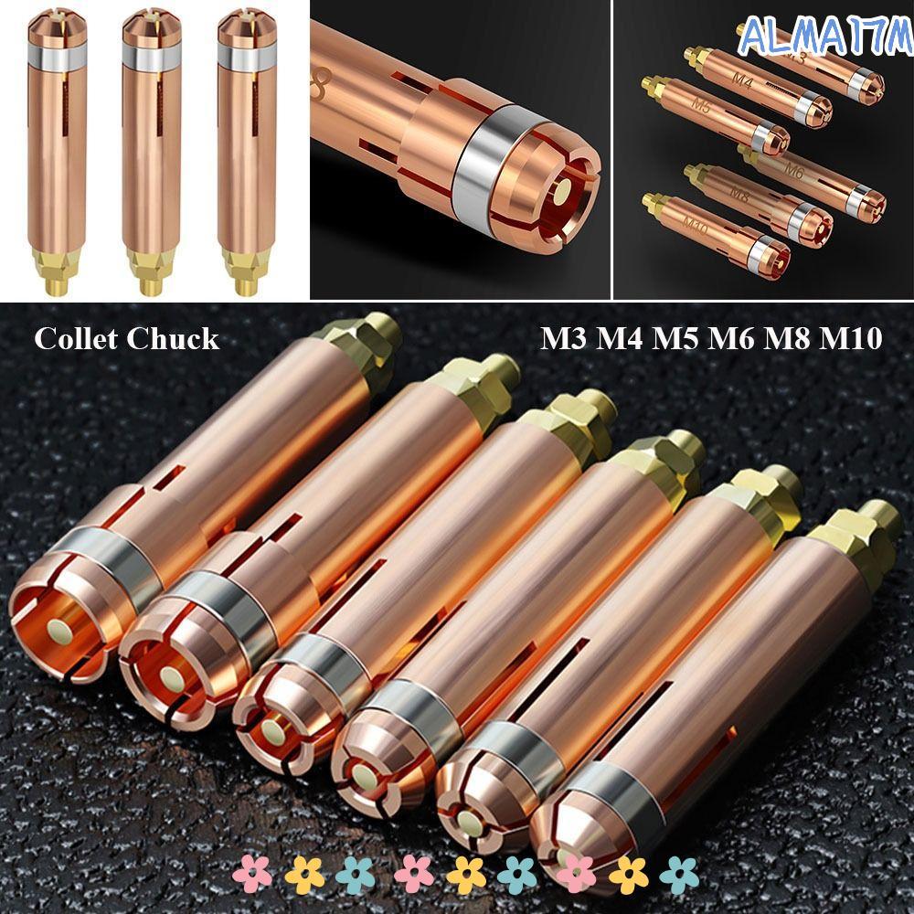 ALMA1 Collet Chuck M6 M8 M10 CD Stud ชิ้นส่วนเครื่องเชื่อม