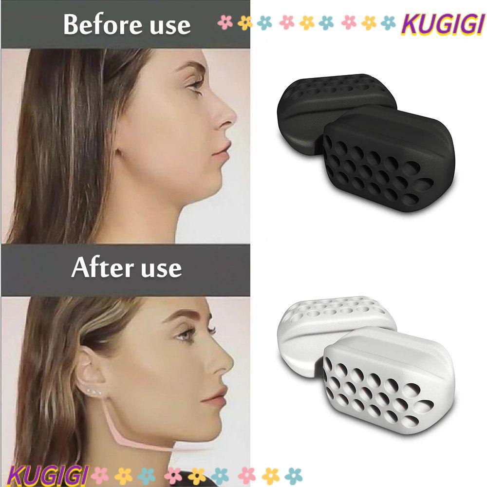 KUGIGI Jaw Exerciser คอ Face Toning ออกกําลังกายฟิตเนสอุปกรณ์ Slimmin Face เครื่องมือ Jawliner กล้าม