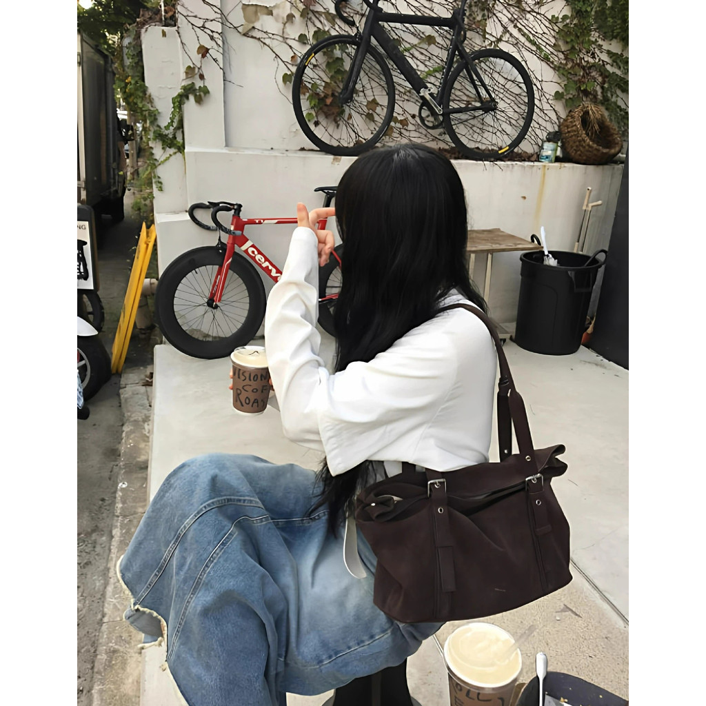 กระเป๋าสะพายขนาดเล็กหนังนิ่ม ดีไซน์วินเทจสำหรับผู้หญิง เพียบพร้อมในการทำงานและการเดินทาง - รูปที่ 6