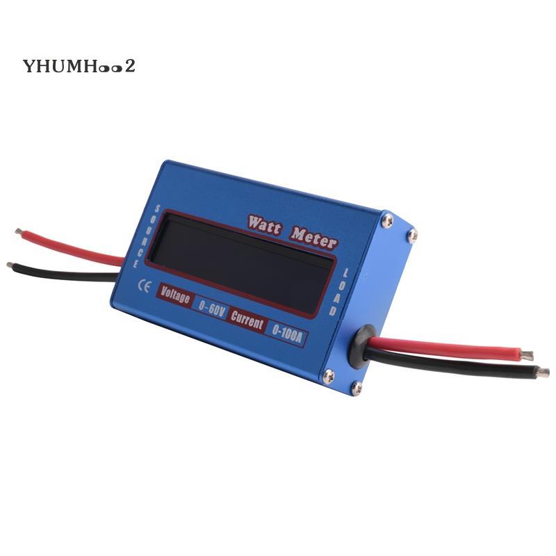 [yhumh002]Digital Wattmeter Watt Meter Power Meter DC 60V 100A Balance Voltage Battery Checker