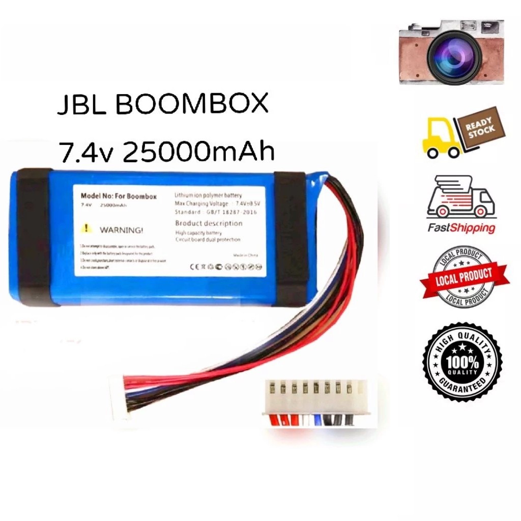 JBL BOOMBOX1 7.4v 25000mAh GSP0931134 01 แบตเตอรี่ battery ลำไพงบูลทูธ Bluetooth ประกัน6เดือน