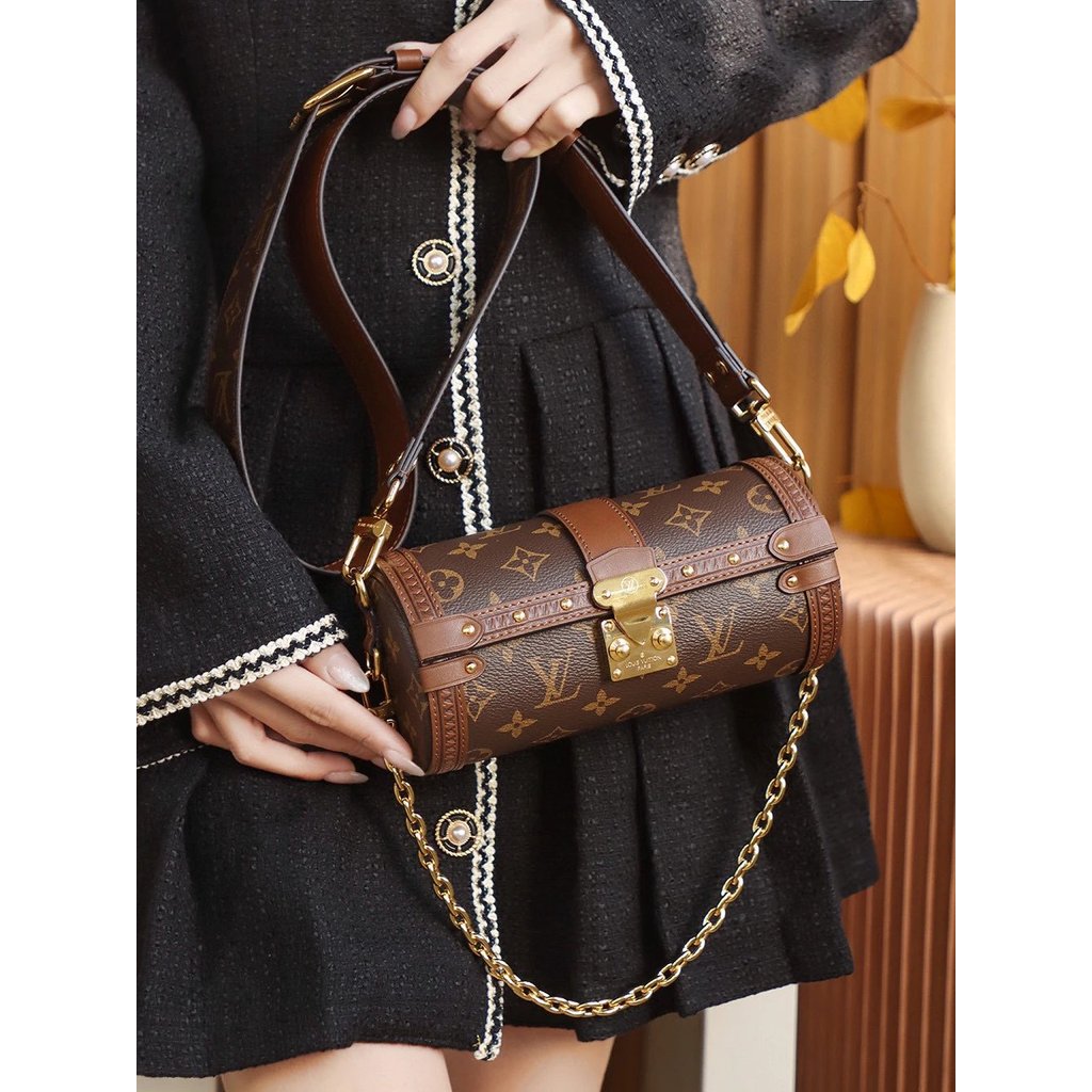 LV/Louis Vuitton Exemption-Free Version ️ [สับสนที่ปลูกแล้ว] มังกรเด็ก Papillon ขายดี กล่องเครื่องเข