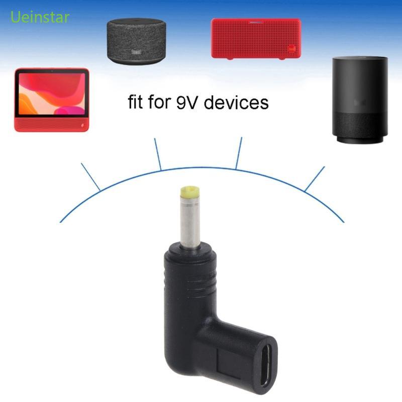 Uein USB Type C Plug to DC Jack Power Adapter 9V USB C Female to DC Male Converter for Laptop Router