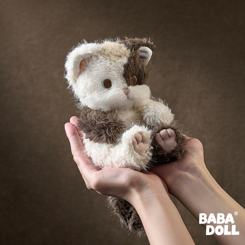 BABADOLL No Cat Palm Puppet Plush Toy Bean Bag Doll Cat Doll Gift