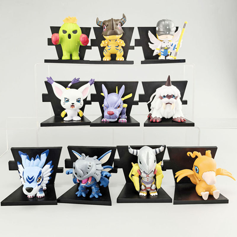 10 ชิ้น 6 เซนติเมตร-8 เซนติเมตร Digimon ผจญภัยรูป Zudomon อะนิเมะตัวเลขตู้เย็นแม่เหล็กรูปปั้นโต๊ะ Decora ตุ๊กตาคอลเลกชันของเล่นของขวัญคริสต์มาส