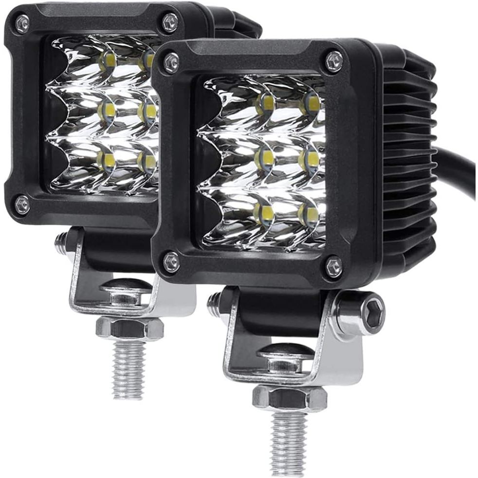 ไฟตัดหมอกรถจักรยานยนต์, 2 นิ้ว 27W Spot Mini Cube ทํางานขับรถ Pod ไฟสําหรับ Offroad รถบรรทุก ATV UTV