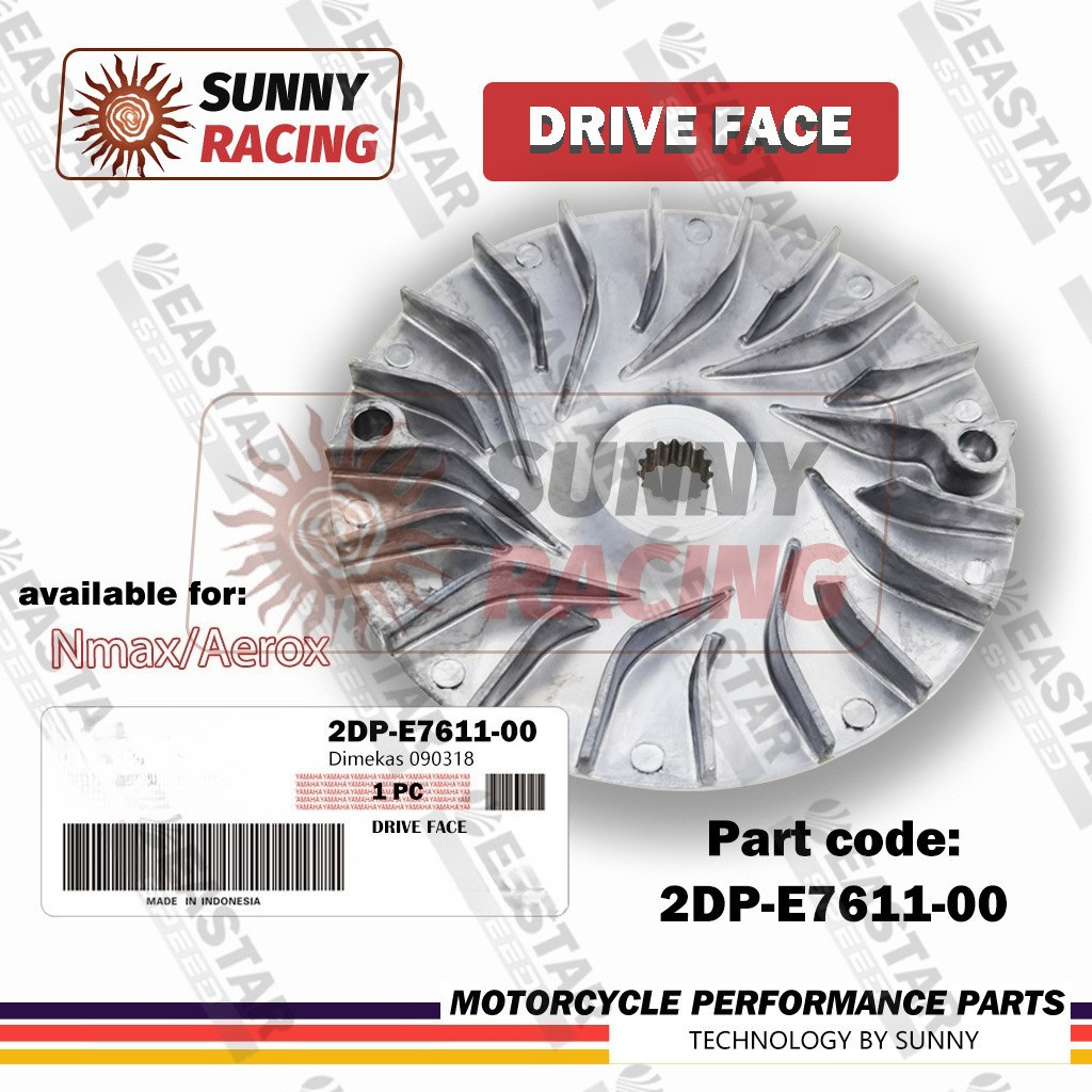 ชามนอก / ชามใบพัด FOR AEROX155, NMAX เก่า-ใหม่ ใส่ได้หมด (BB8-E7611-00)