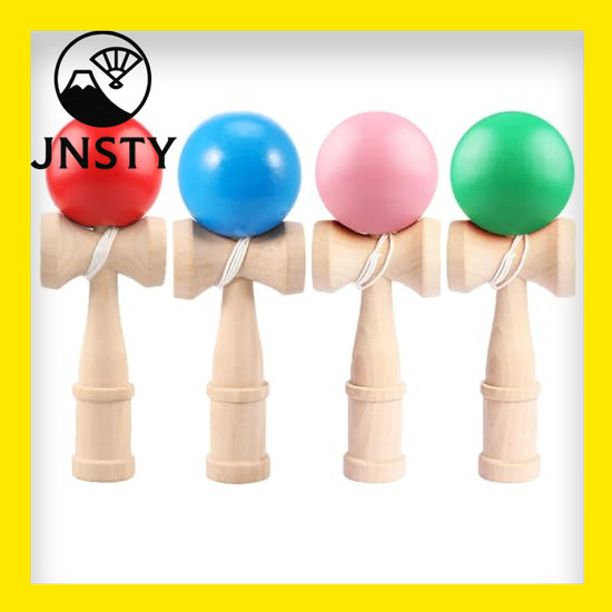 【Direct From Japan】 Heculos Kendama 4-piece set (red, blue, pink, green) Wooden kendama for kendama 