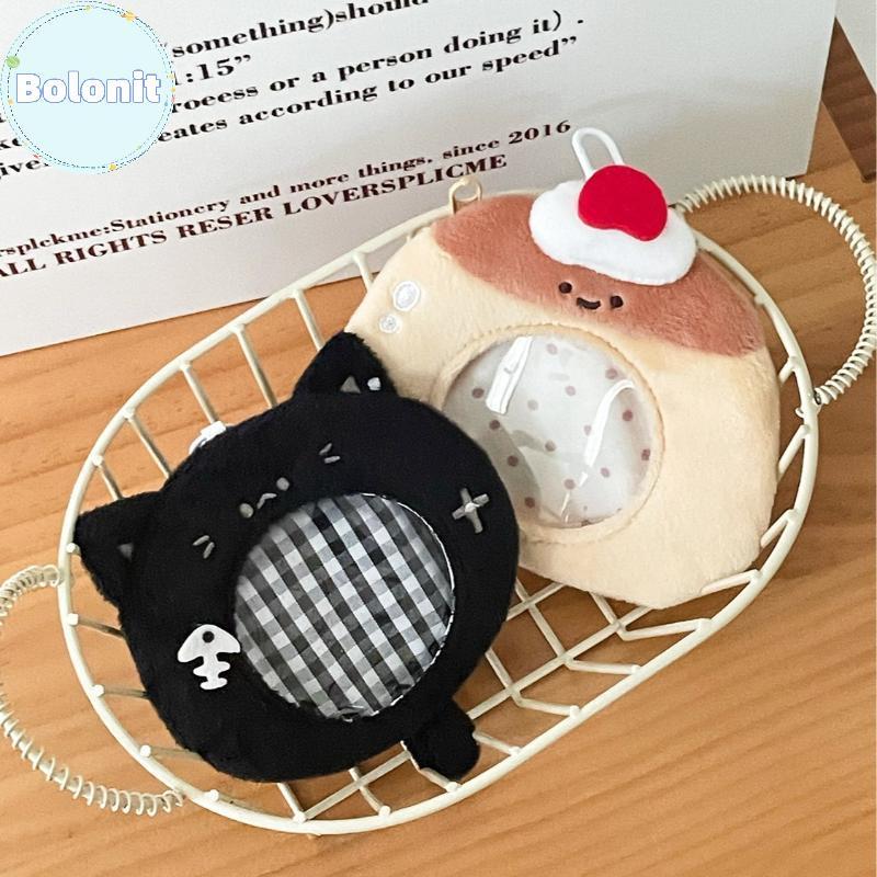 Bolonit Card Holder Plush อะนิเมะการ์ตูน Badge Storage เคสป้องกันสดพวงกุญแจกระเป๋าเล็ก PhotoCard Holder ของขวัญ TH