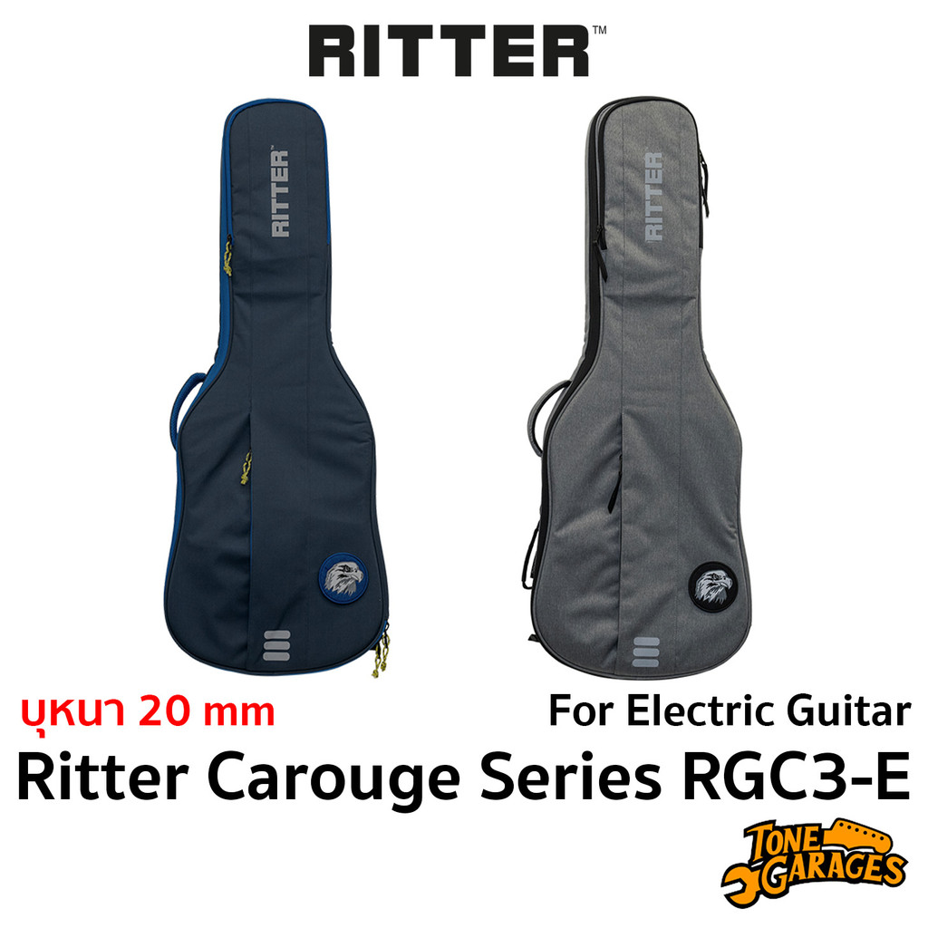 Ritter Carouge Series RGC3-E For Electric Guitar Gig Bag กระเป๋ากีต้าร์ไฟฟ้า บุหนา 20mm