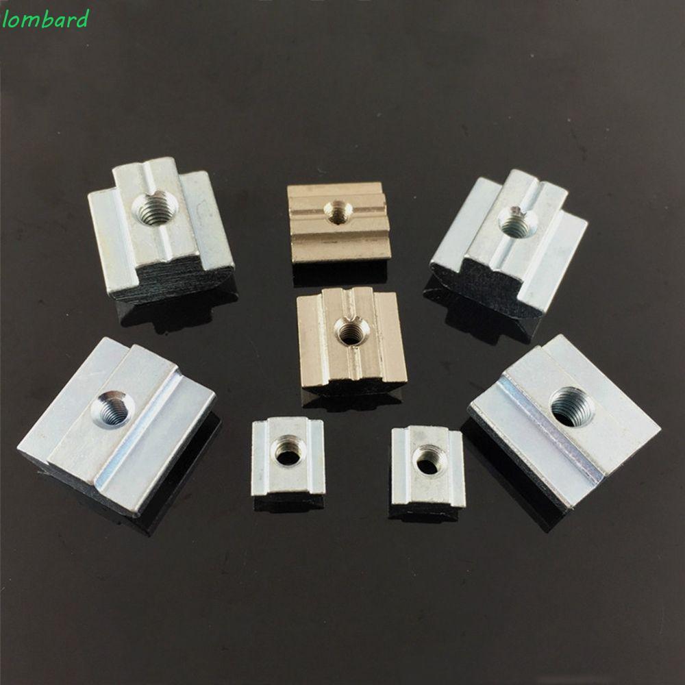 LOMBARD Nuts T Block Aluminium Profile T-Track Slide Square T Slot Nut