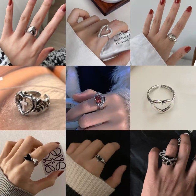 แหวนผู้หญิง.Simple Love Heart สไตล์เรียบหรูกับหัวใจ เปิดแหวนนิ้วมือ เพิ่มบุคลิกภาพได้อย่างสวยงาม
