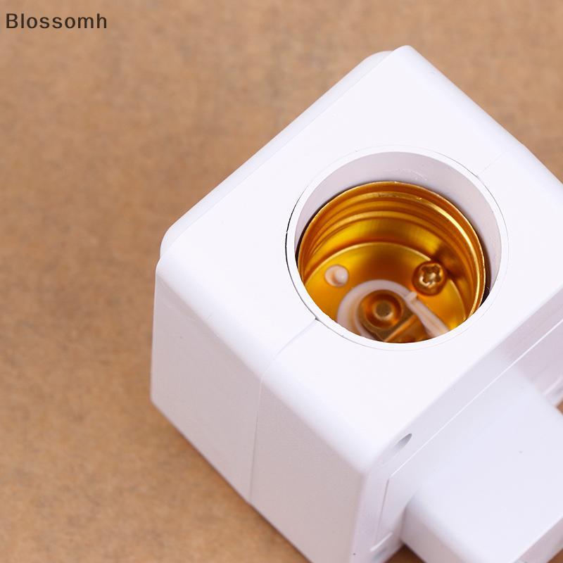 Blossomh Wall Plug-in อินฟราเรด Human Body Sensor โคมไฟผู้ถือ E27 สกรูพอร์ต LED Light Socket Holder อะแดปเตอร์แปลงสําหรับหลอดไฟใหม่