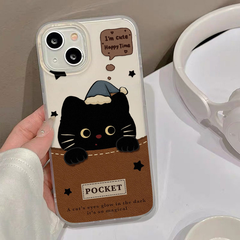 Ultra Thin TPU เคสไอโฟน for iPhone 11 13 15 16 17 14 12 Pro Max Air 17promax ใสกันกระแทกนุ่ โทรศัพท์ปกหลัง - รูปที่ 2