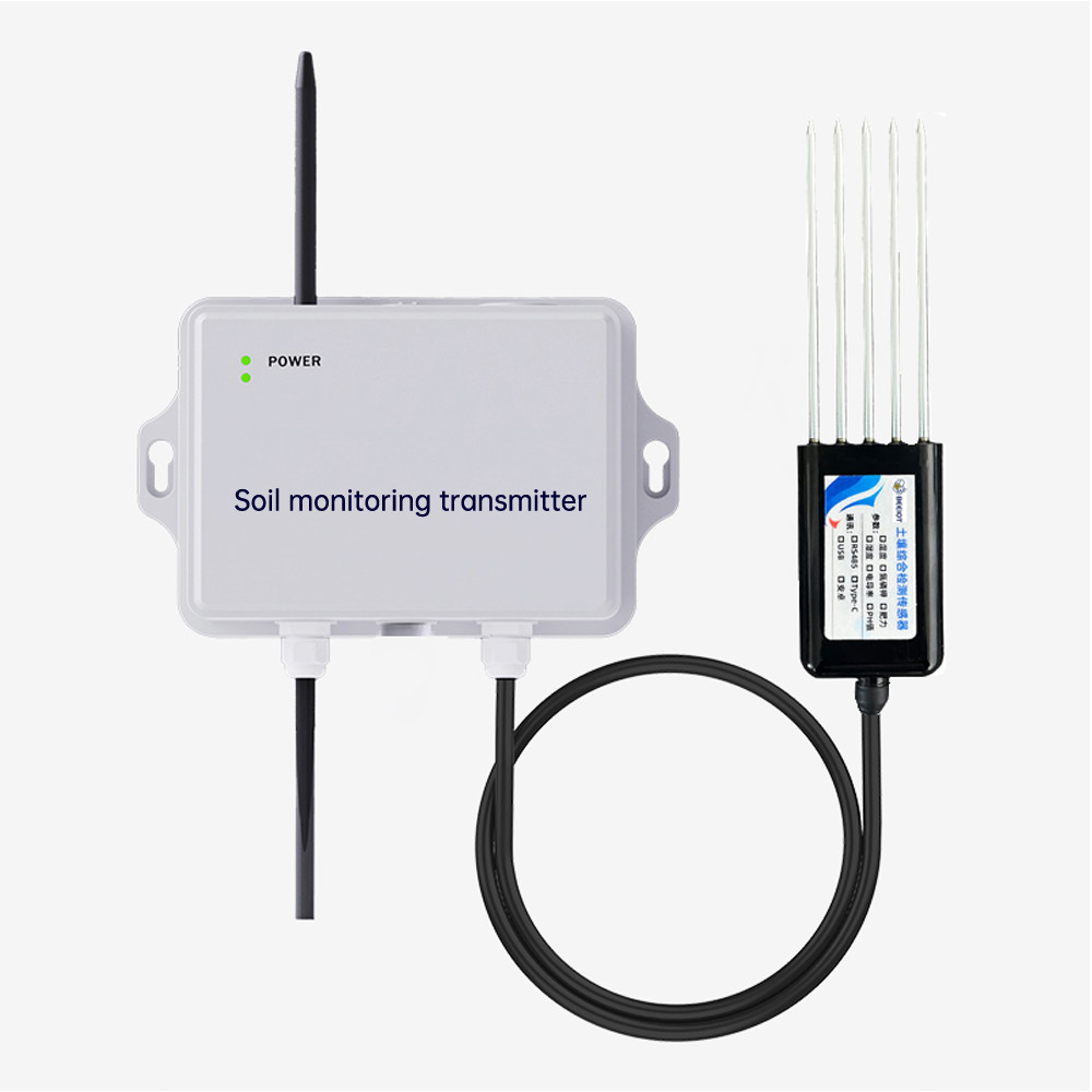 ใหม่ 8 in 1 Soil Meter Npk Tester /PH/Moisture/Tmep/EC/Hummidity Soil Tester&--*