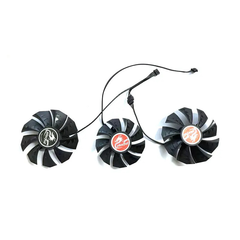 ใหม่ 87 มม.75 มม.4PIN GPU พัดลมสําหรับสีสัน Geforce Rtx 3060 3070 3080 Ti 3090 Nb 12G-V กราฟิก Video
