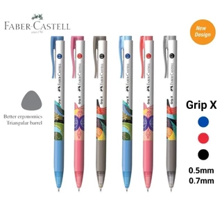 ปากกาลูกลื่น Faber Castell พาสเทล รุ่น Grip X ด้ามพาสเทล แบบกด ขนาด 0.5 MM และ 0.7 MM