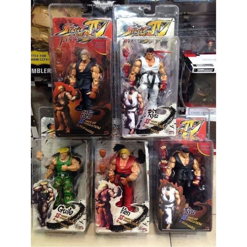 ขายส่ง Hand-Made รุ่น 23 ซม.Ultra-Movable Street Fighter Street Fighter 4 สีแดงสีขาวสีฟ้า Takashi Ke