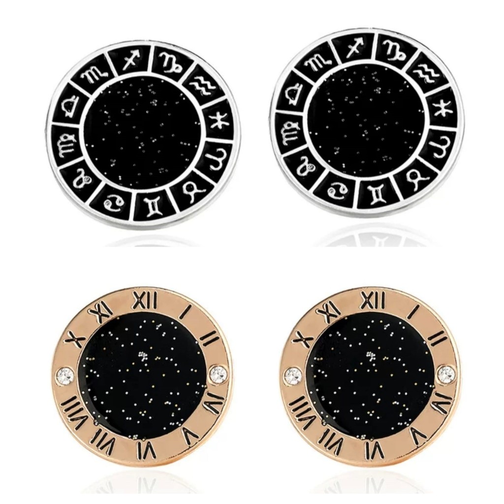KEMEJA C35 ปุ่มเสื้อเชิ้ตตัวเลข Zodiac & Roman / Zodiac Cufflink, Roman Numeric Cufflink