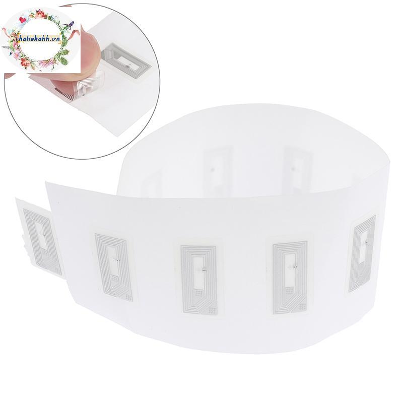 Haha 100 ชิ้น NFC ชิป Ntag213 สติกเกอร์เปียก Inlay 2*1 ซม. 13.56MHz RFID NTAG213 ป้ายแท็ก VN