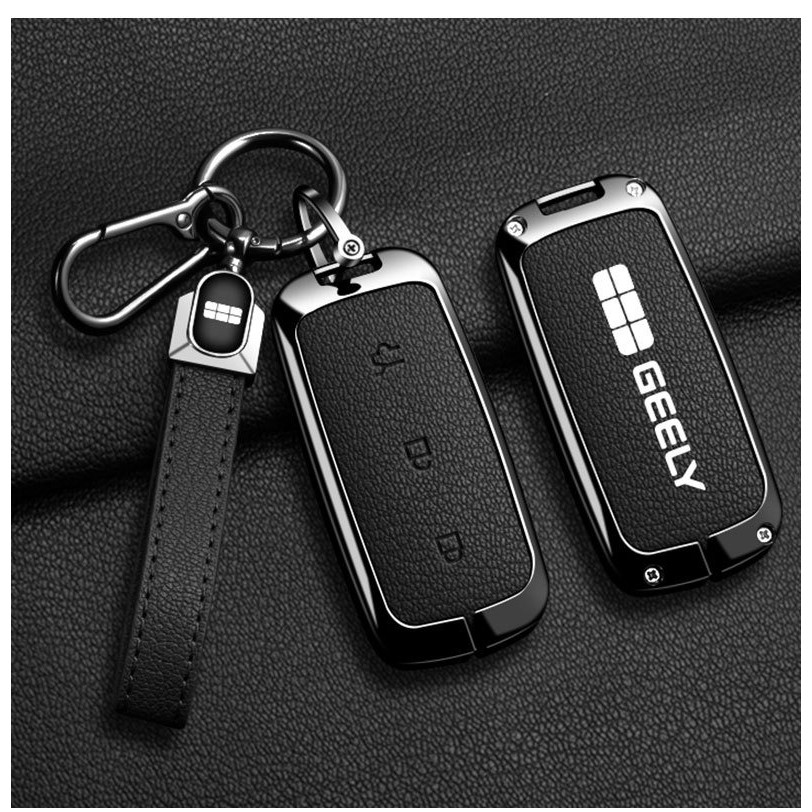 Geely EX5 เคสกุญแจรถเหมาะสําหรับ Geely EX5 2024 2025 ฝาครอบกุญแจ Geely Remote Key Case พวงกุญแจ