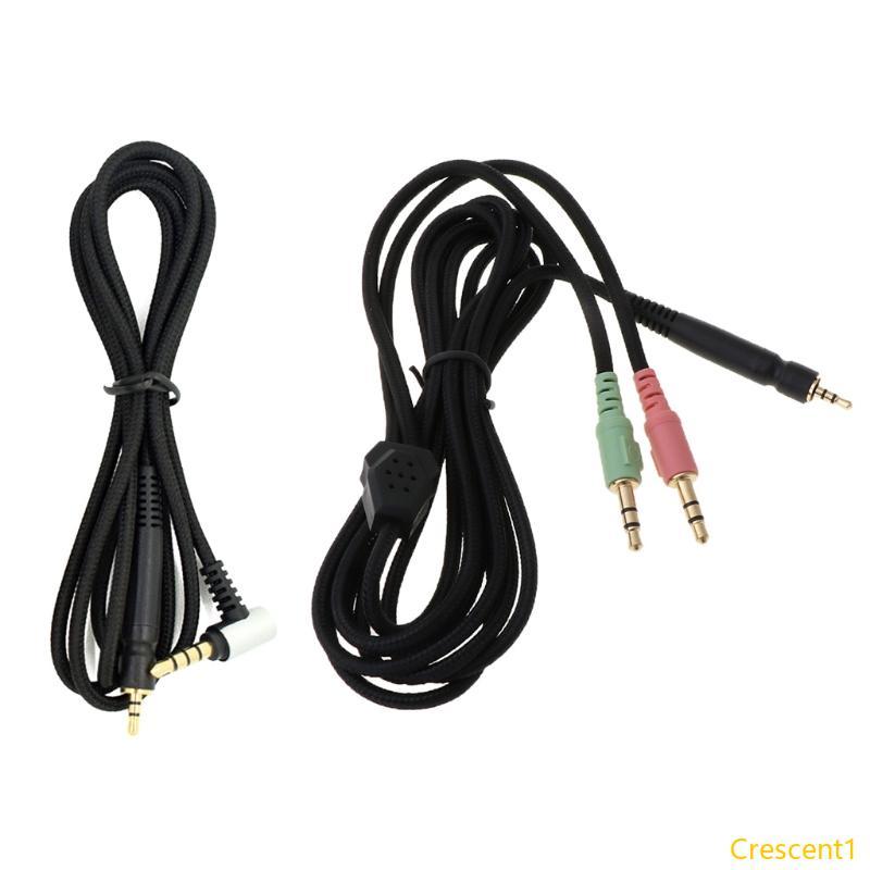 Crescent1 เปลี่ยนสายหูฟังสายต่อสําหรับ G4ME ONE GAME ZERO PC 373D