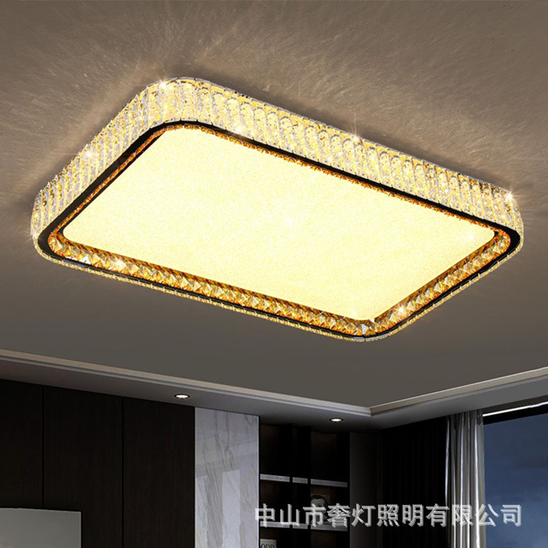 Bedroom lamp ceiling lamp luxury crystal lamp2025New model master bedroom lamp modern minimalist bed