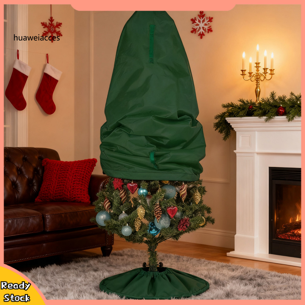 HUA Drawstring Hem Tree Storage Tear-resistant Upright Christmas Tree Storage Bag with Drawstring Zi