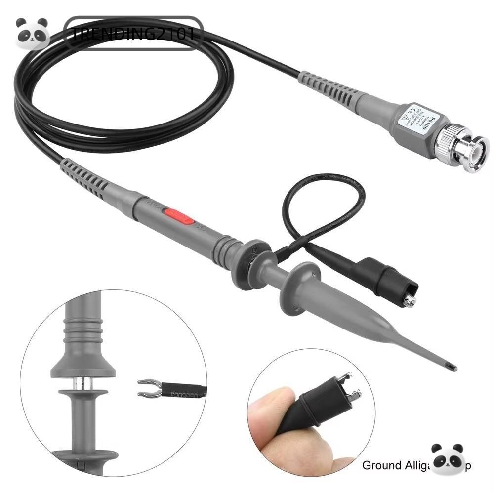 กําลังมาแรง 1/2 ชิ้น Oscilloscope Probe Kit, P6100 100MHz BNC Oscilloscope Probe, สะดวก X1/X10 วัด 1