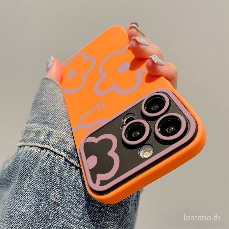 ภาพดัดแปลงเคสโทรศัพท์สด Graffiti Line ดอกไม้เหมาะสําหรับ iPhone 11promax 12promax 11 12 13 14 pro ma