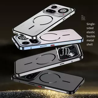 YJD สําหรับ Nothing Phone 4a Pro กรอบโลหะ Matte Back Panel การกระจายความร้อน Anti-Drop เคสโทรศัพท์