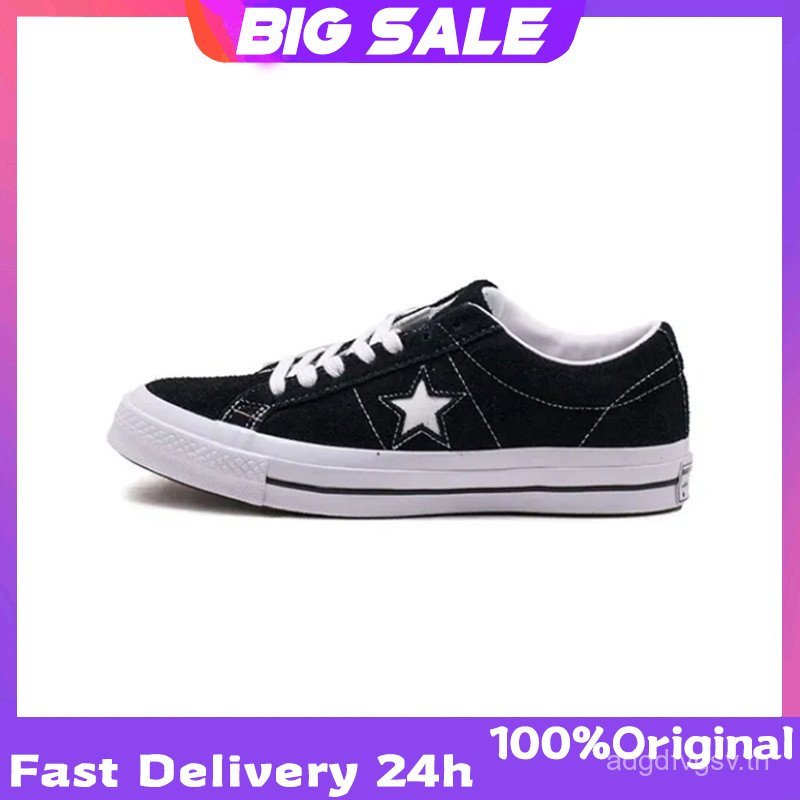 Converse One Star ของแท้ 158369C รองเท้าผ้าใบผู้ชายและผู้หญิงรับประกัน 2 ปี ENIP