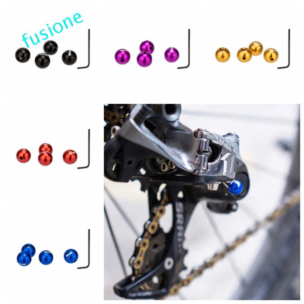 FUSIONEDGE 4 ชิ้น Ball End Caps สำหรับสายเบรคและชิฟเตอร์จักรยาน