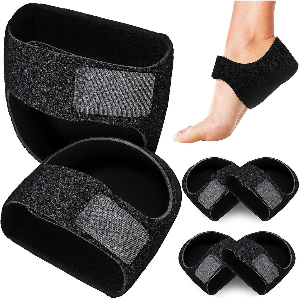 Plantar Fasciitis Heel Cups สีดำ ขนาด L จำนวน 3 คู่ รองพื้นแก้อุบัติการณ์ฝ่าเท้า ใช้ได้ทั้งผู้ชายและ