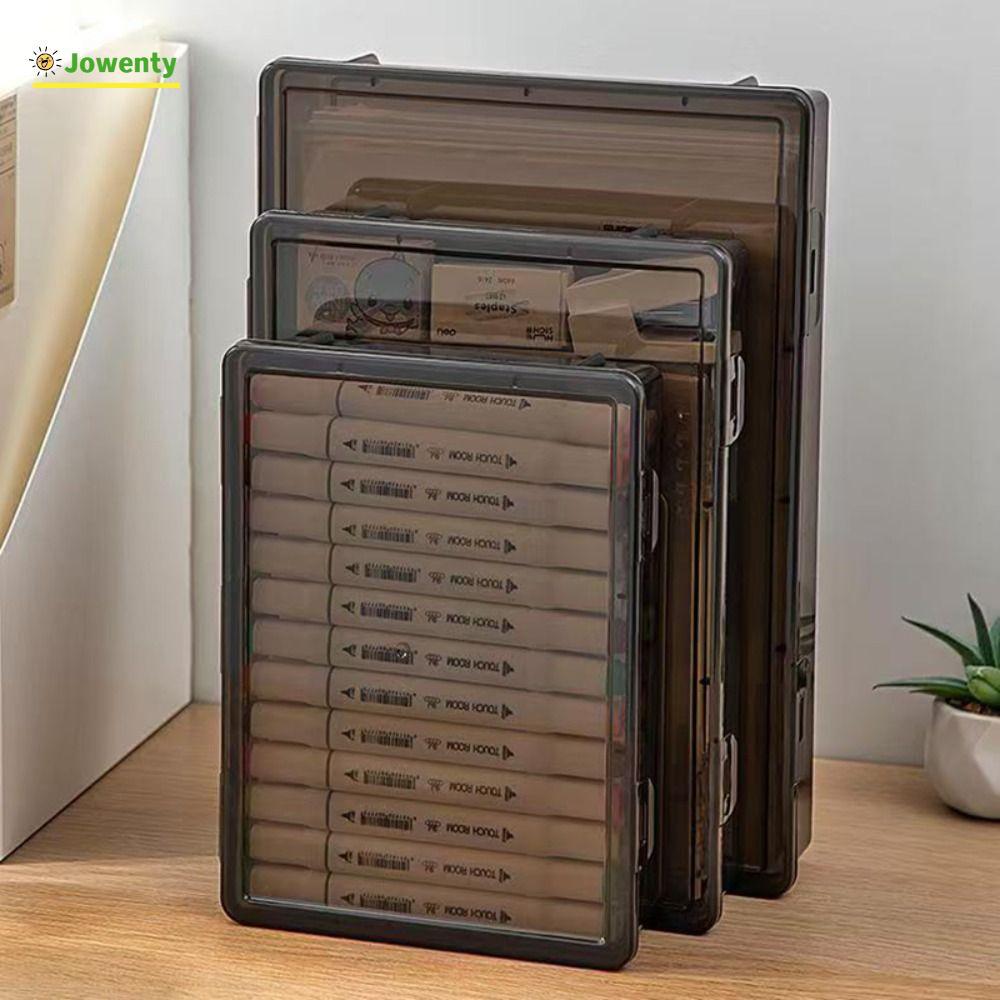 กล่องเก็บใบรับรอง JOWENTY, กล่องแฟ้ม A4 ใสพลาสติก, กันฝุ่นทนทาน A4 มัลติฟังก์ชั่นจัดเก็บมัลติฟังก์ชั่นสํานักงานโรงเรียน