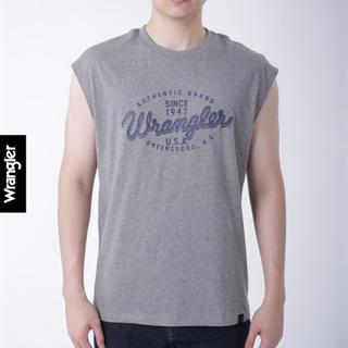 WRANGLER เสื้อยืดแขนกุดผู้ชาย รุ่น WR F425MTSLF19 สีเทา