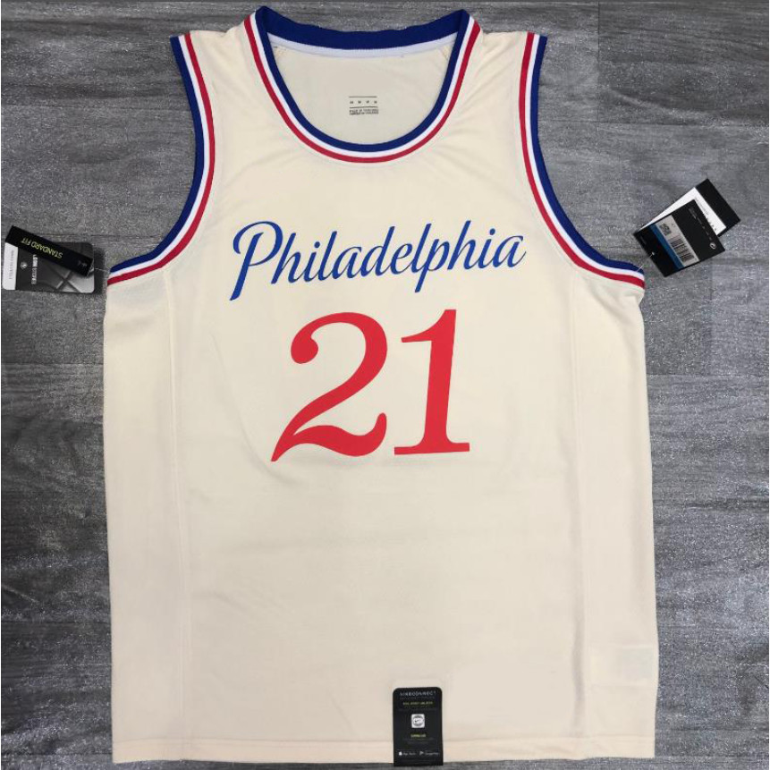 [กดร้อน]2026 เสื้อบาสเก็ตบอล Philadelphia 76ers Have Logo George Allen Iverson City Edition Jersey