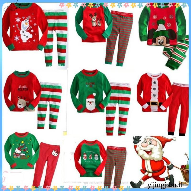 ชุดแฟนซีเด็ก ชุดนอนซานต้า ชุดซานตาครอส Santa Claus สินค้าพร้อมส่ง