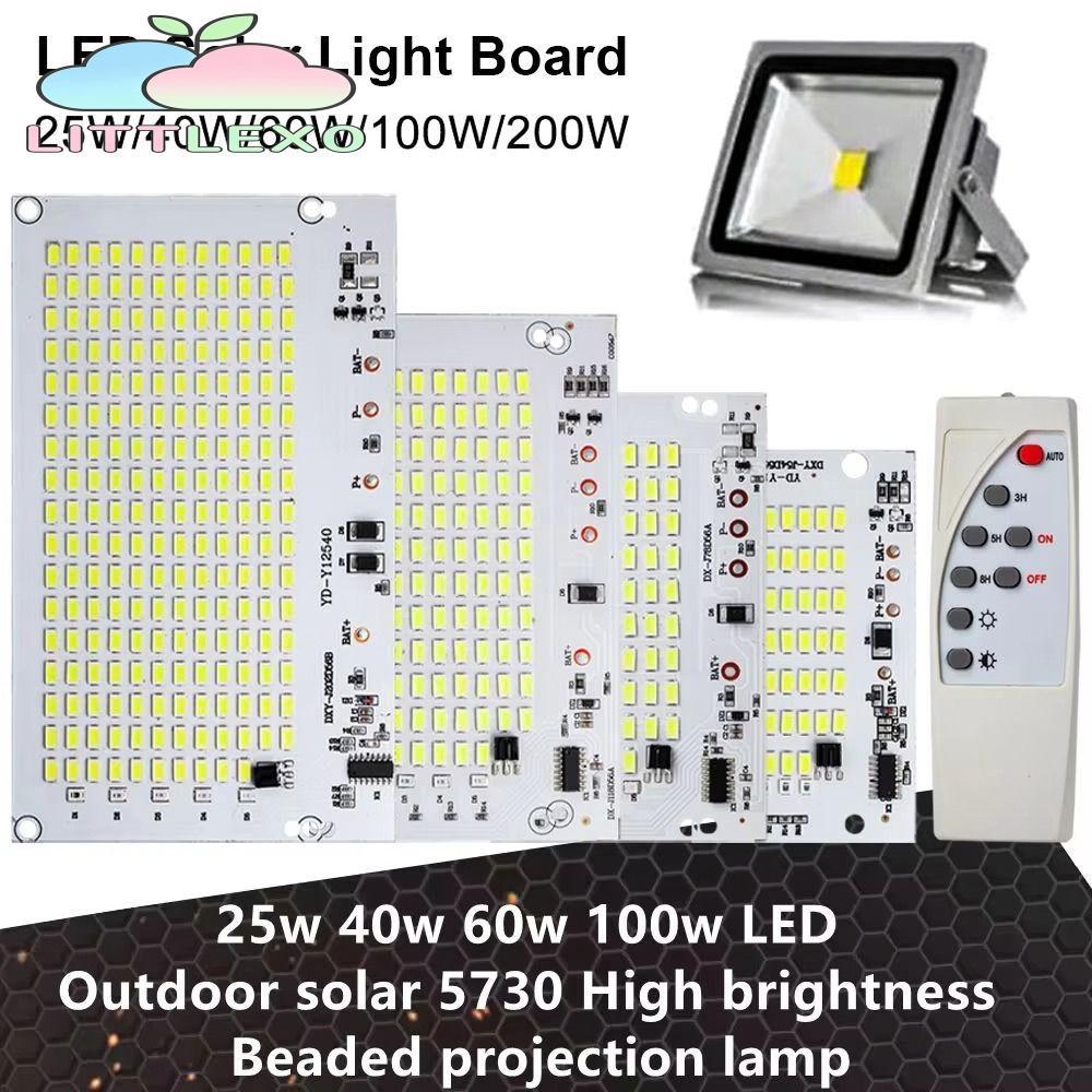 LITTLEX 1 ชิ้นแผงแหล่งกําเนิดแสง, SMD5730 25/40/60/100/250 วัตต์ไฟ LED, พร้อมรีโมทคอนโทรลแสงสีขาวความสว่างสูงรีโมทคอนโทรล Floodlight
