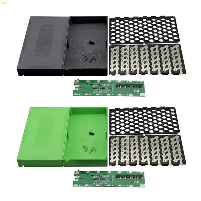 Infi 13S 48V E-Bike กล่อง 13S 6P 18650 เซลล์กรณี Shells ผู้ถือ 48V12AH แบตเตอรี่ลิเธียมพลาสติก