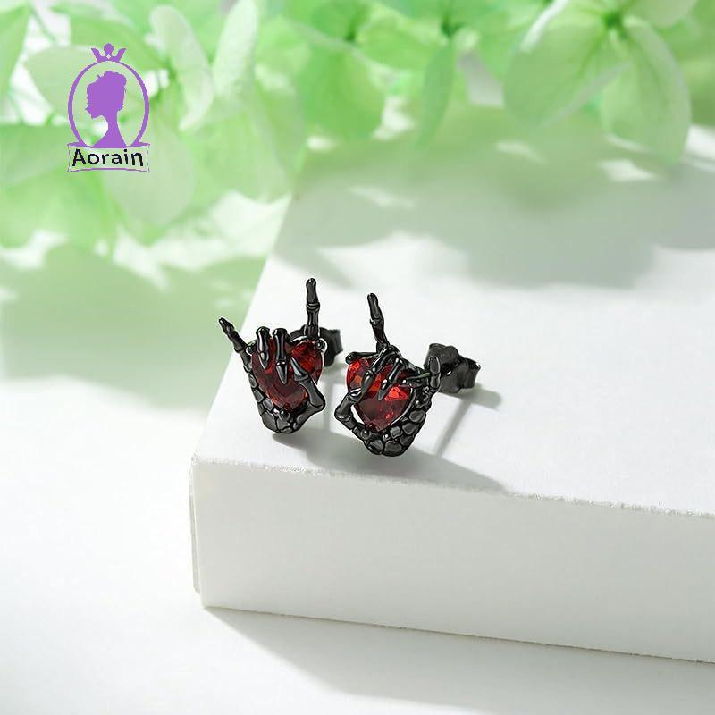 # ANTH # Ghost Claw จี้ต่างหูผู้หญิง Palm Love Dangle ชุดอีสเตอร์ฮาโลวีนแฟชั่น Holiday Party เครื่องประดับ . ราคา ถูกที่สุด ดีลบีเคเค แกลเลอรีภาพที่ 5