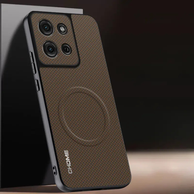 หรูหรา PU หนังแม่เหล็กสําหรับ Motorola Moto G75 5G Textured ฝาหลังซิลิโคนป้องกันเคสโทรศัพท์สําหรับ M