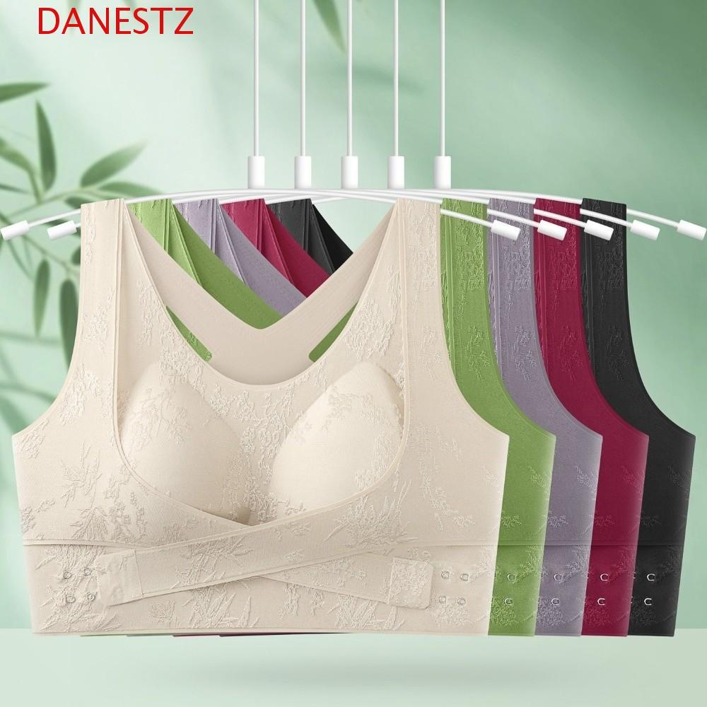DANESTZ บราไร้สายทรงไร้รอยต่อ สบายสำหรับการออกกำลังกายโยคะ นุ่มนวลและกระชับ