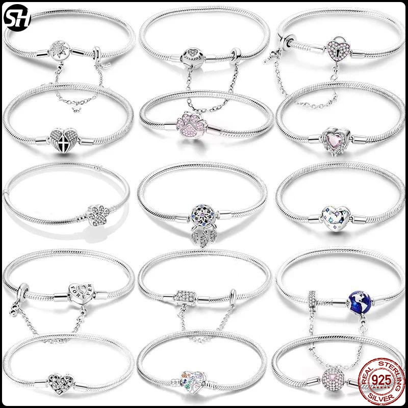 สร้อยข้อมือเงิน 925 ดีไซน์หัวใจผีเสื้อ สำหรับคนรักForever Love