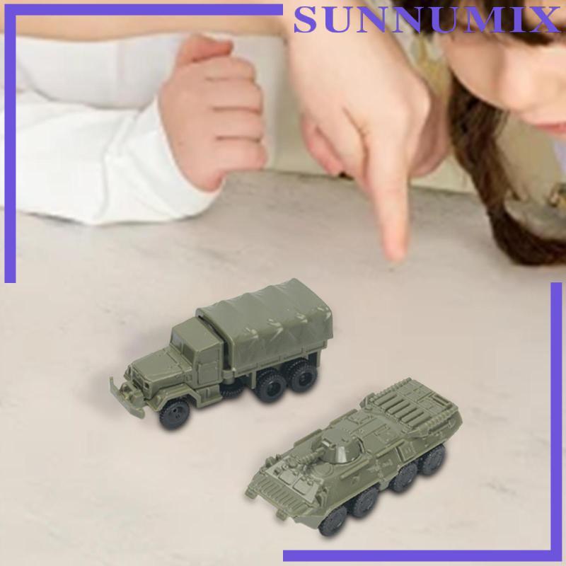 [Sunnimix] 2 อะไหล่ 1: 144 รถล้อรุ่น BTR80 เกราะรถรุ่น Tabletop Decor Collector สําหรับเด็กผู้หญิงวั
